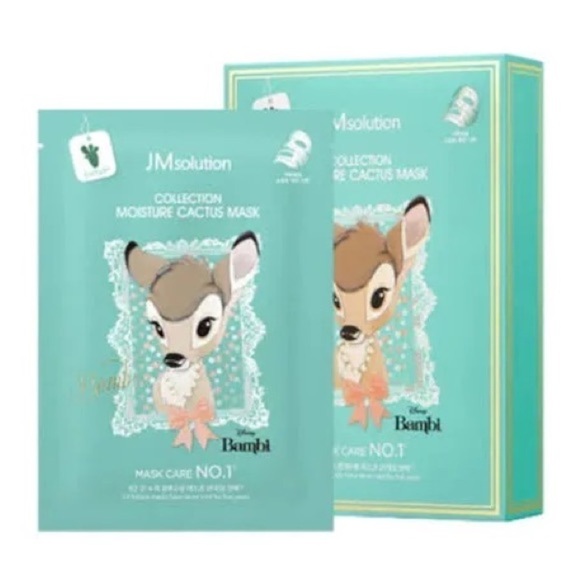 JM Solution Disney Bambi Cactus Hydrating Korean Face Masks New In Box 10 Pack - Picture 1 of 7